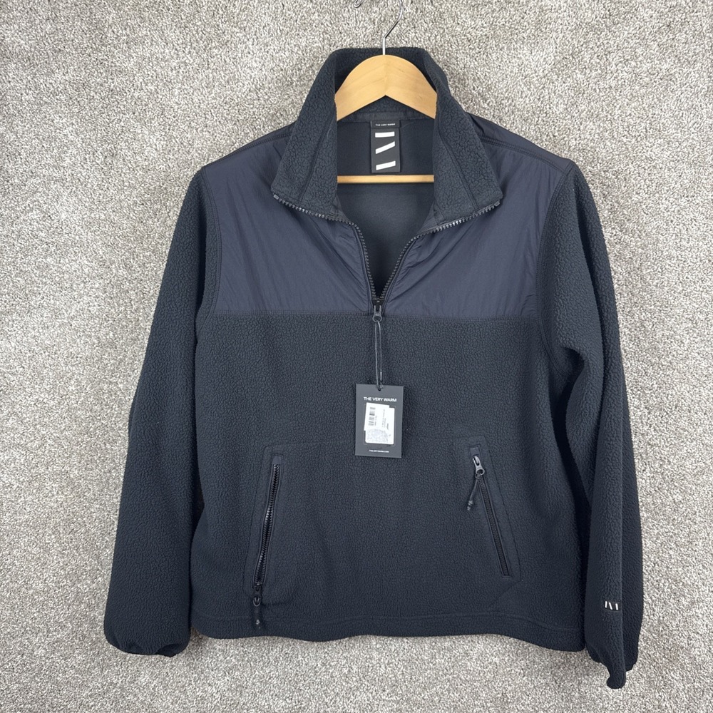 The Very Warm Polartec Fleece Pullover Black Men's Size Medium‎ NEW